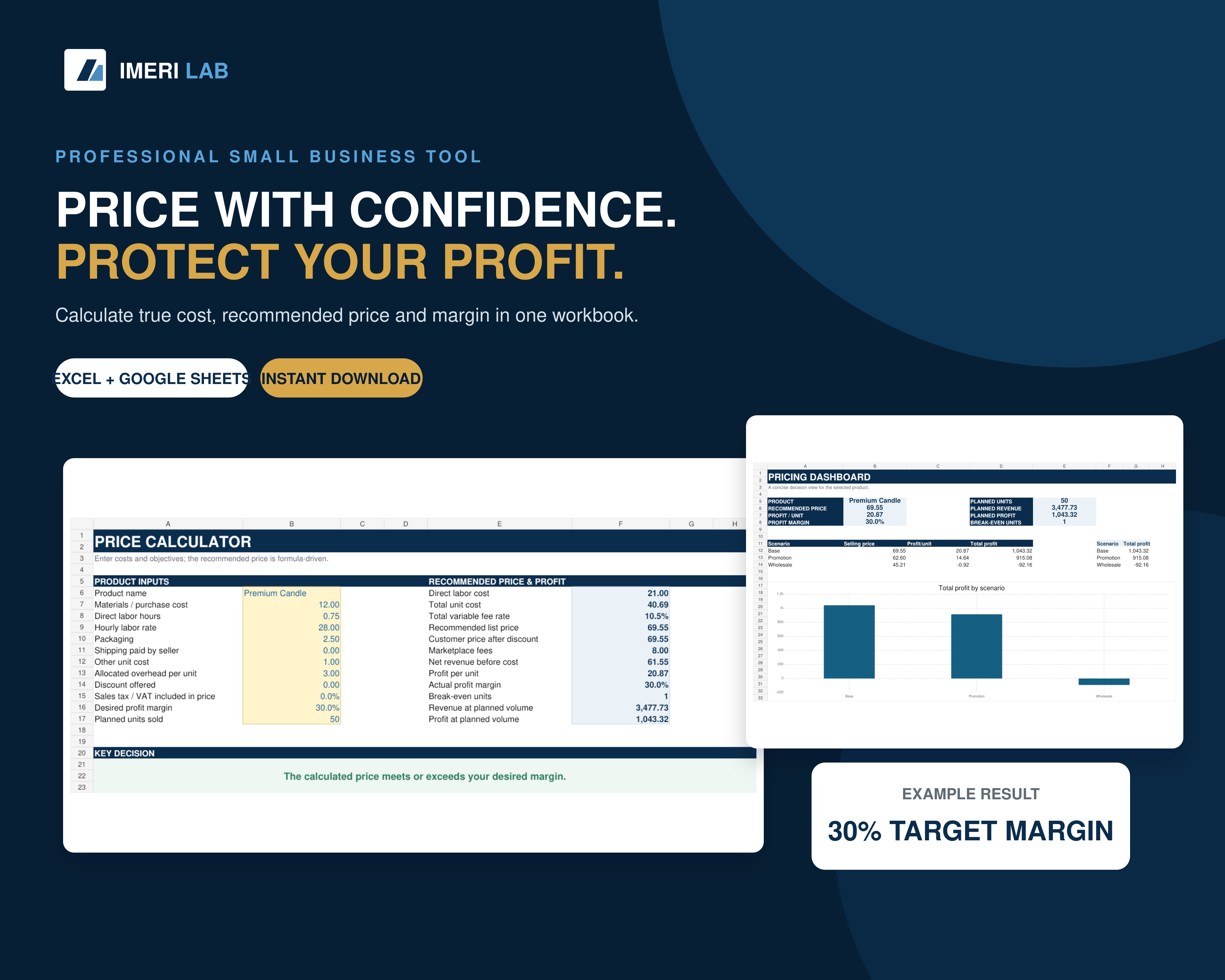 Product Pricing & Profit Calculator digital toolkit cover